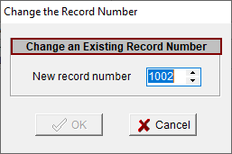 ChangeRecordNumber