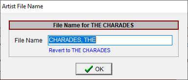 Artist File Name