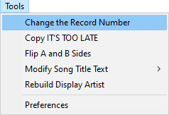 Change RecordNumberMenu