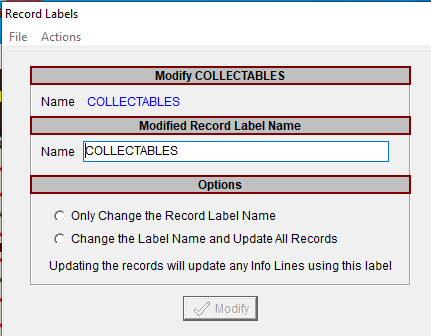 ModifyRecordLabels